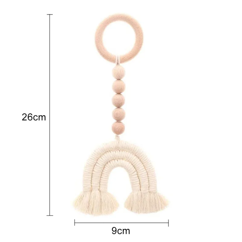 Rainbow Wooden Beads Dcor