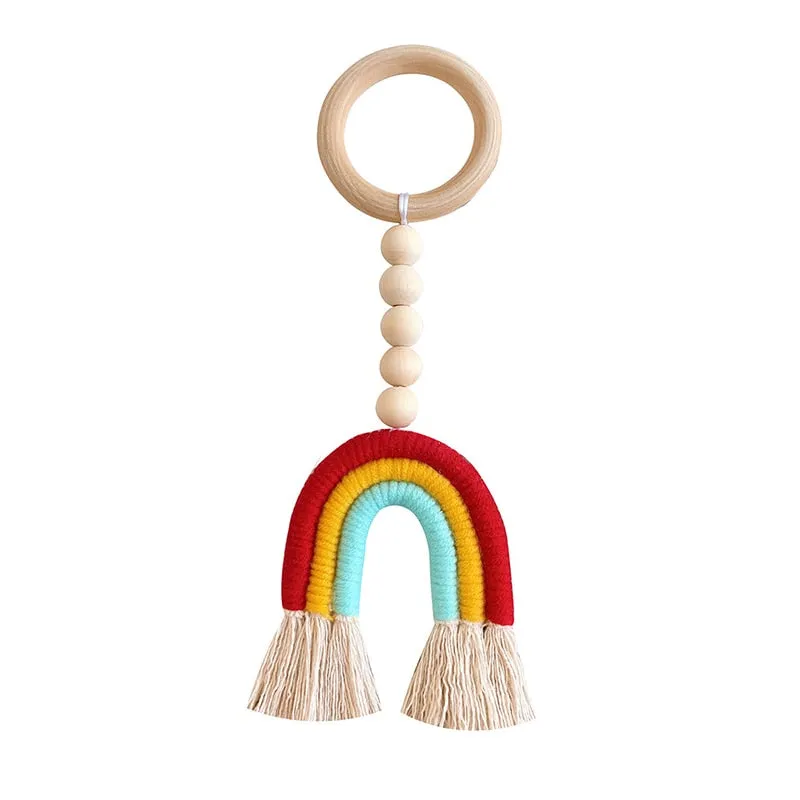 Rainbow Wooden Beads Dcor