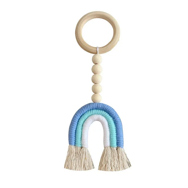 Rainbow Wooden Beads Dcor