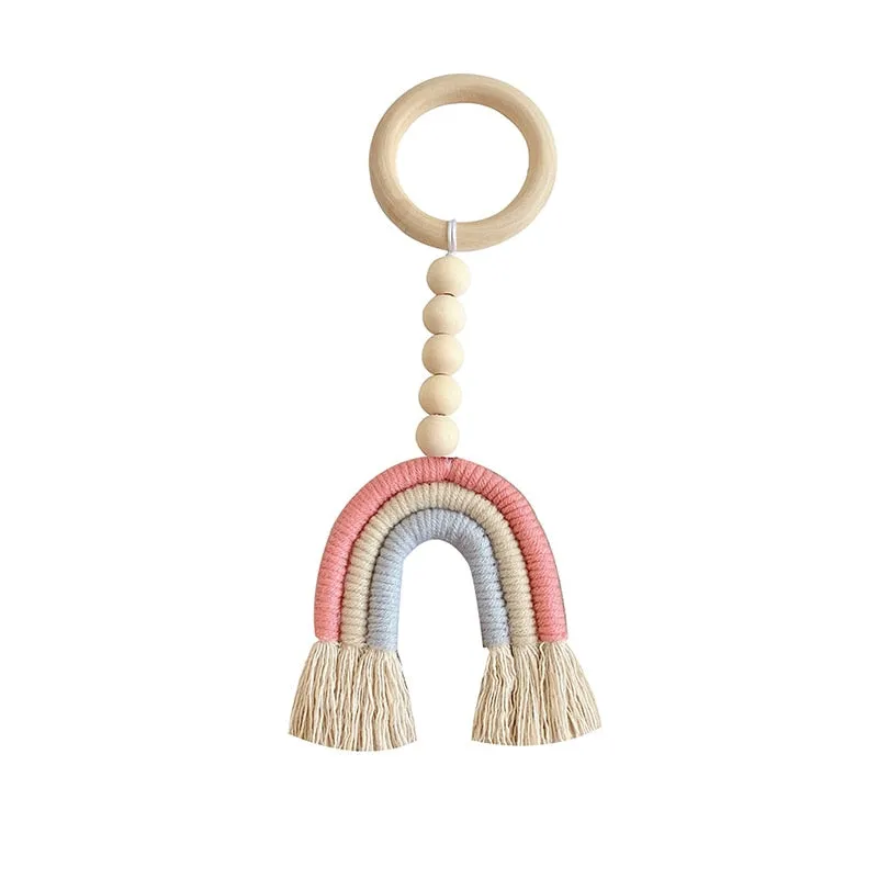 Rainbow Wooden Beads Dcor