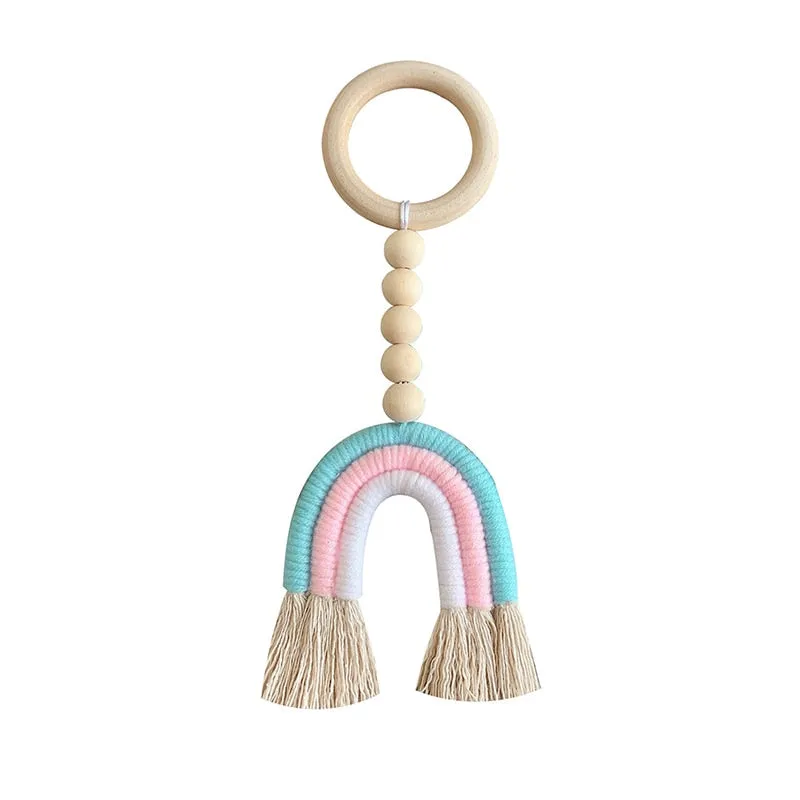 Rainbow Wooden Beads Dcor