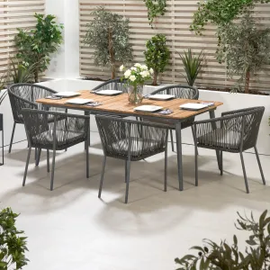 Reims Dining Set in Grey