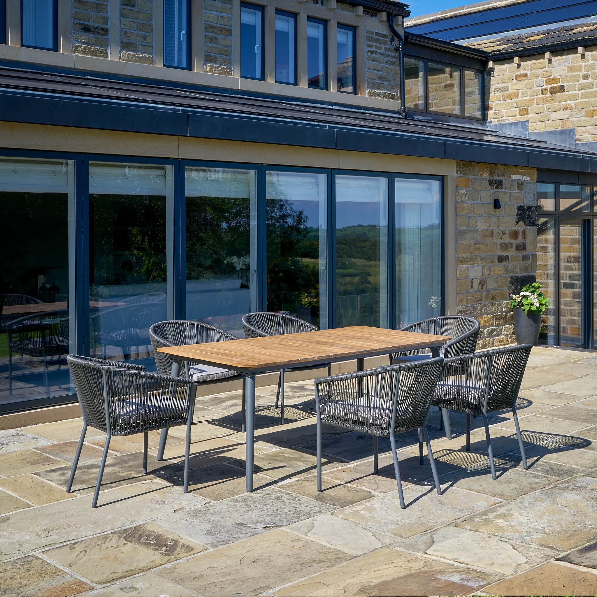 Reims Dining Set in Grey