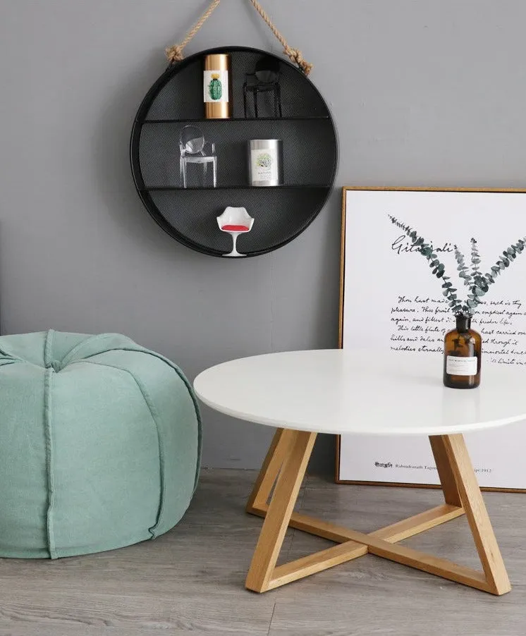 Round Hanging Wall Shelf