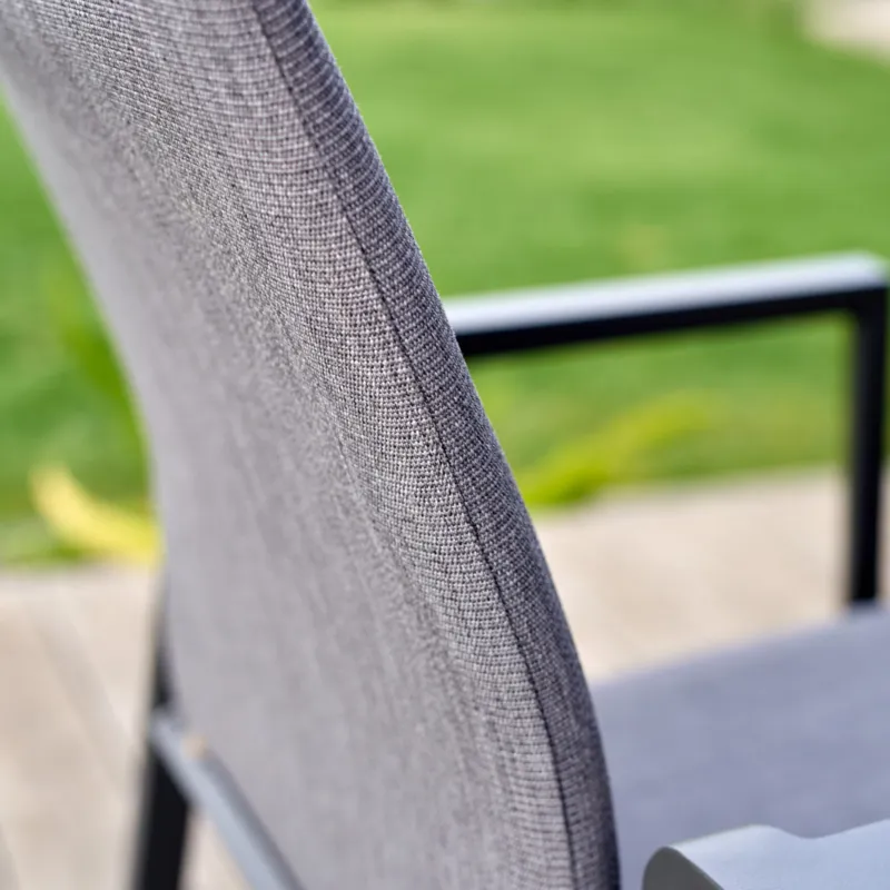 Royce & Yamba Extension Dining Setting - 9 pce Charcoal