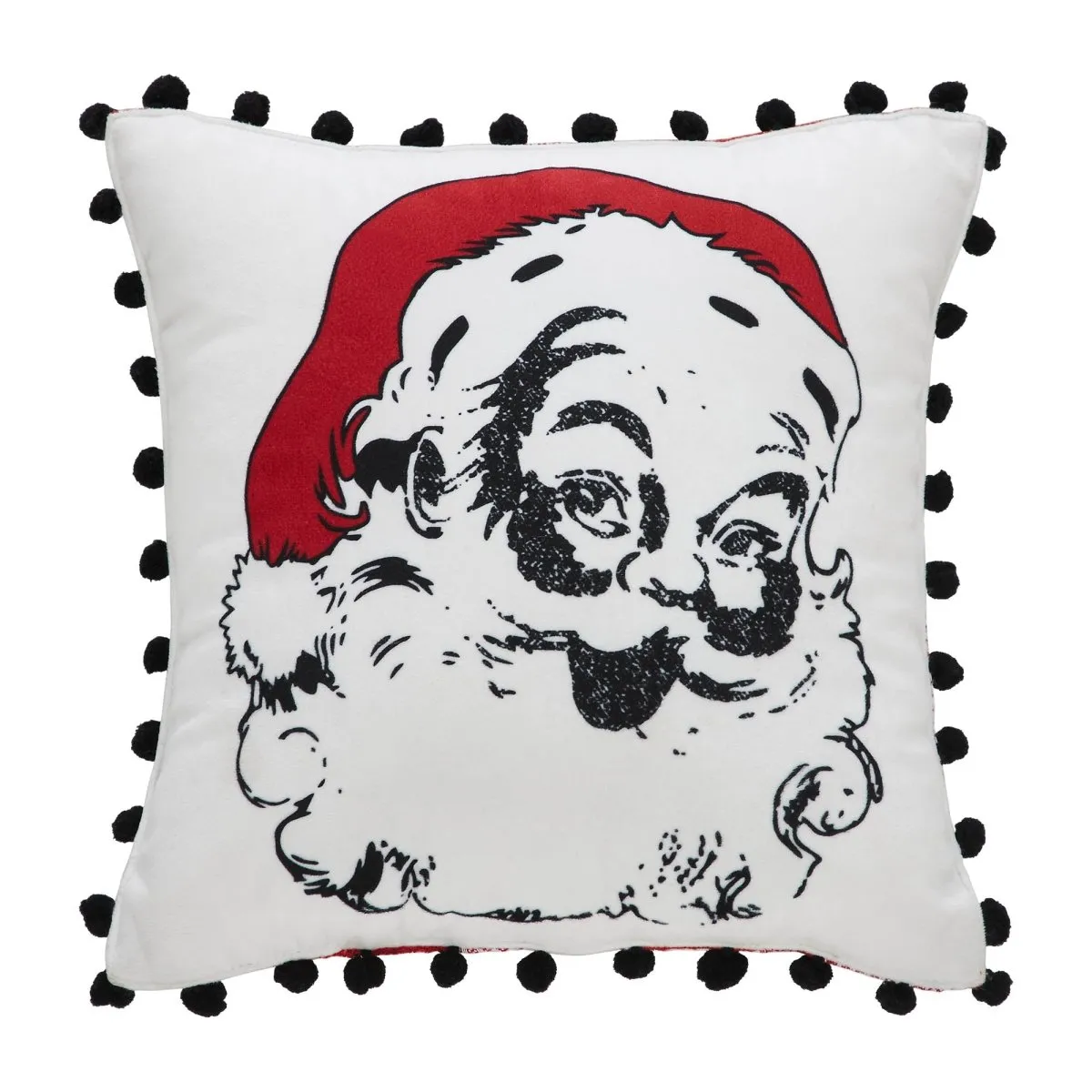 Santa Merry & Bright Christmas Pillow