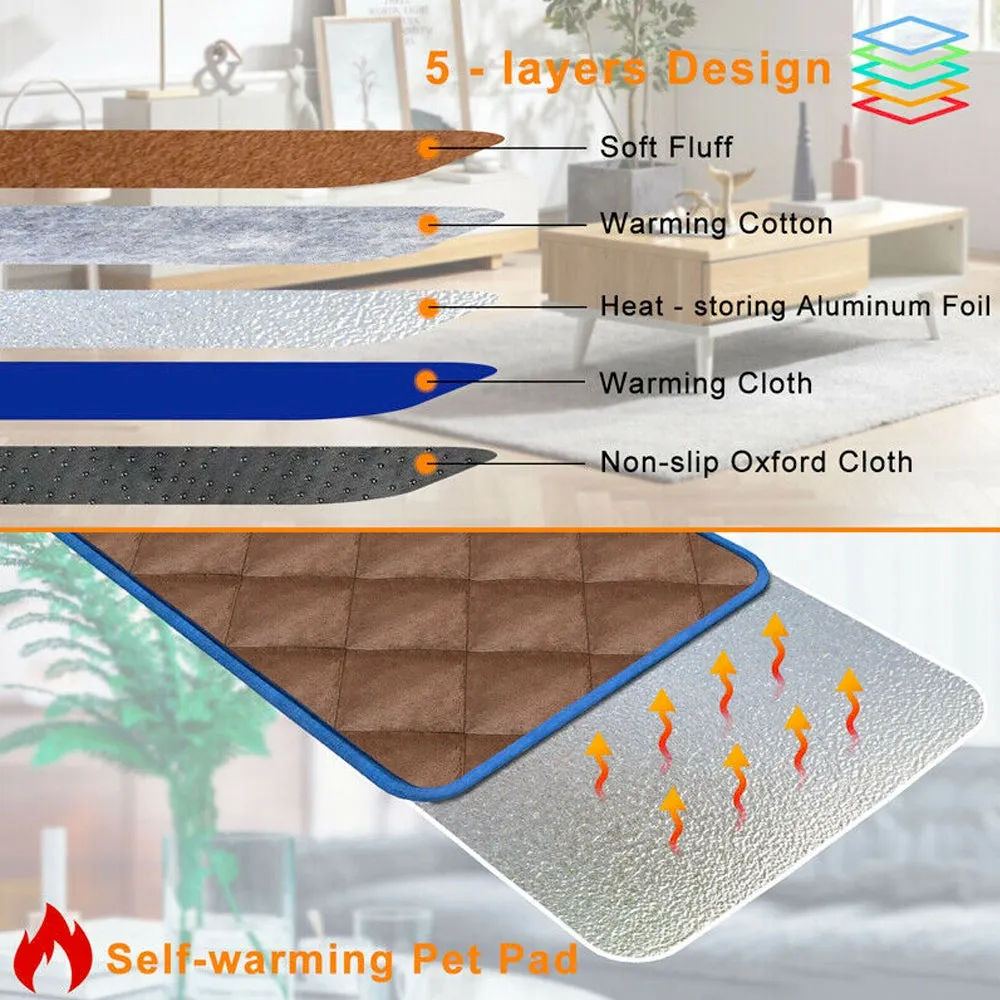 Self Heating Thermal Mattress Bed for Dogs and Cats!