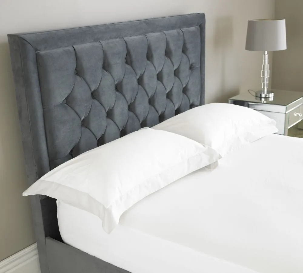 Sheringham Grey Fabric Bed - 4ft Small Double