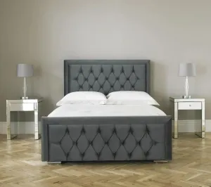 Sheringham Grey Fabric Bed - 4ft Small Double