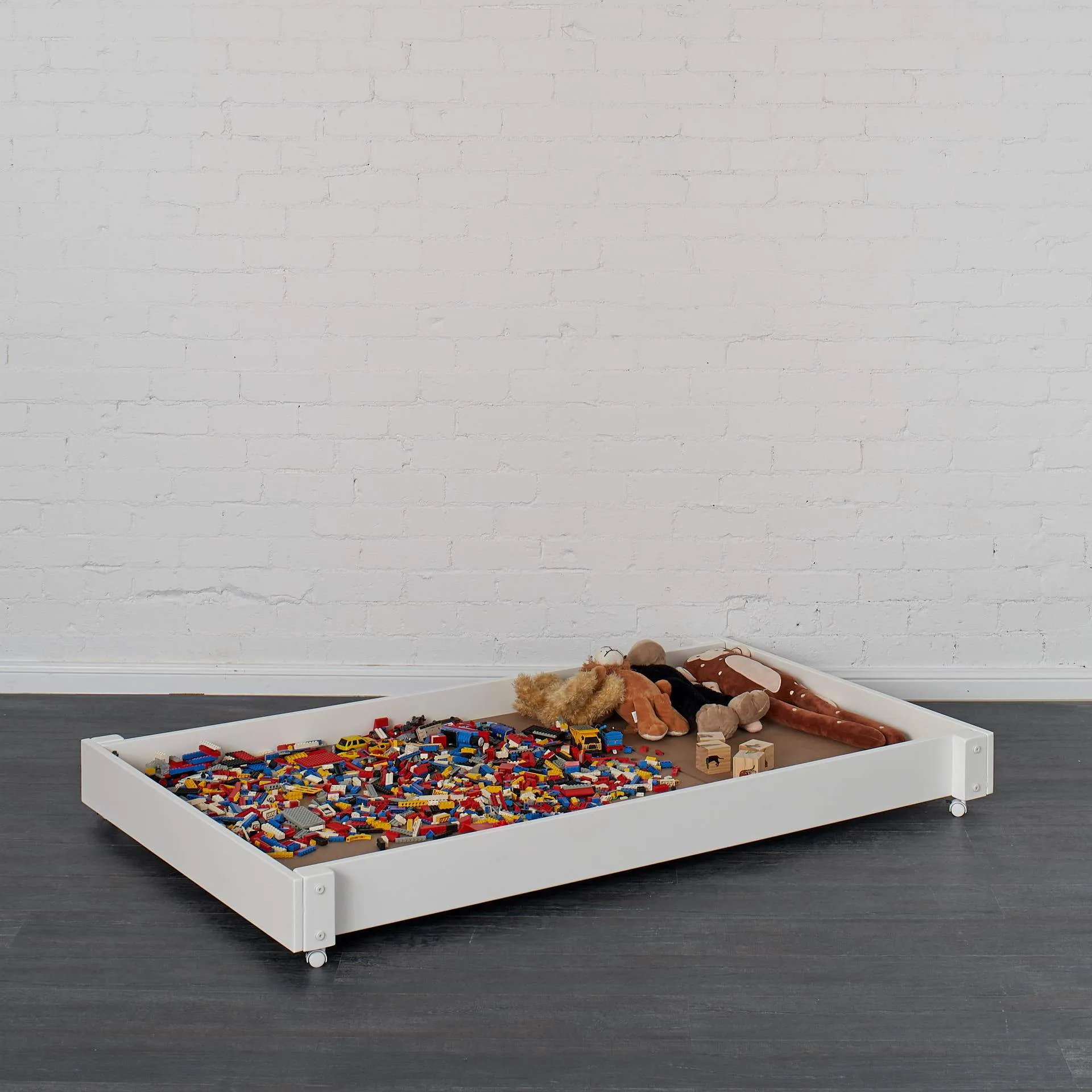 Side Ladder Bunk Beds with Trundle Bed