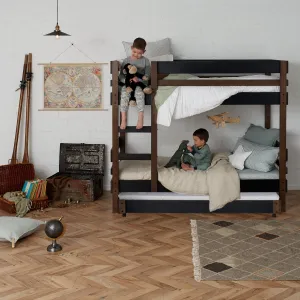 Side Ladder Bunk Beds with Trundle Bed