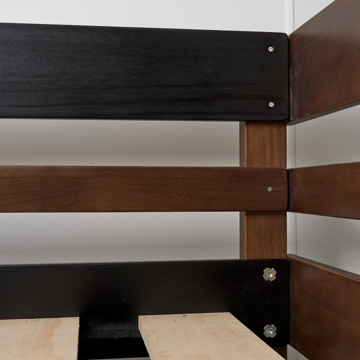Side Ladder Bunk Beds with Trundle Bed