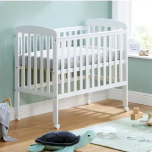 Space Saver Cot on Wheels - White