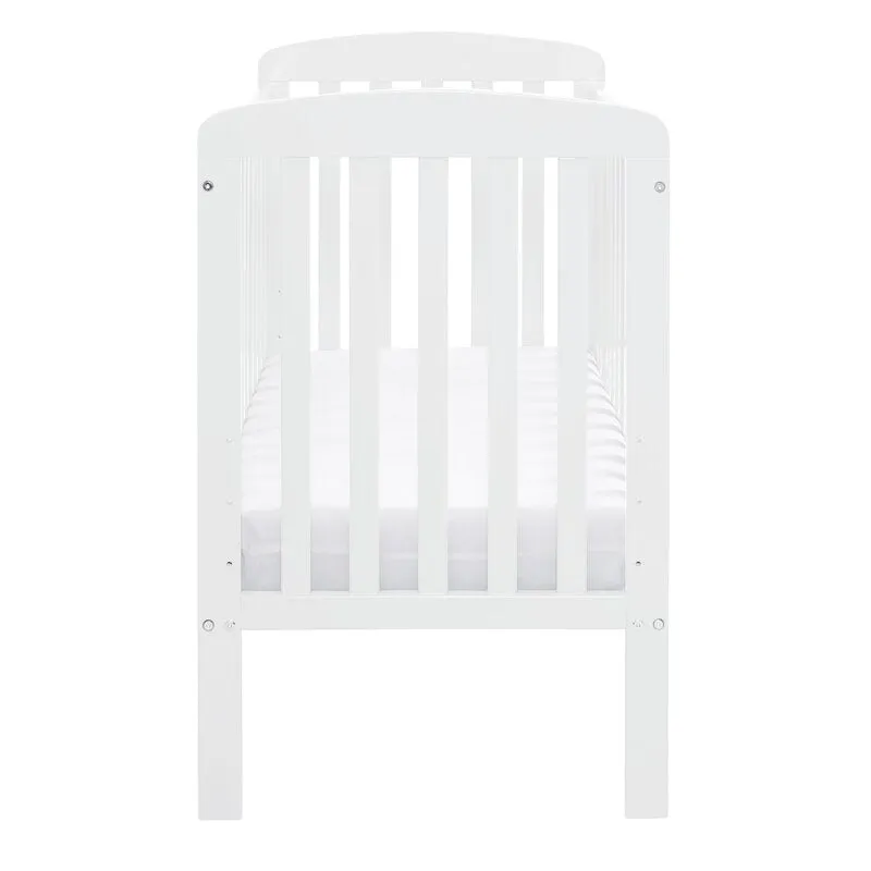 Space Saver Cot on Wheels - White