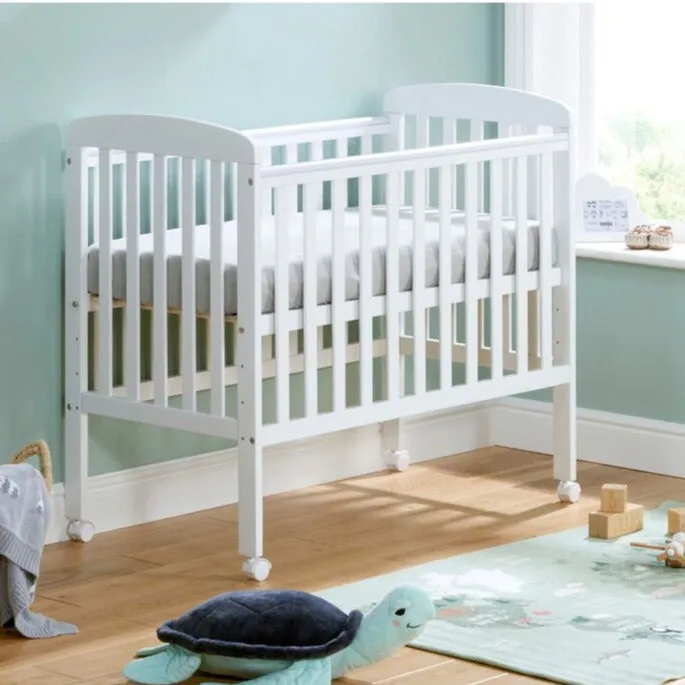 Space Saver Cot on Wheels - White