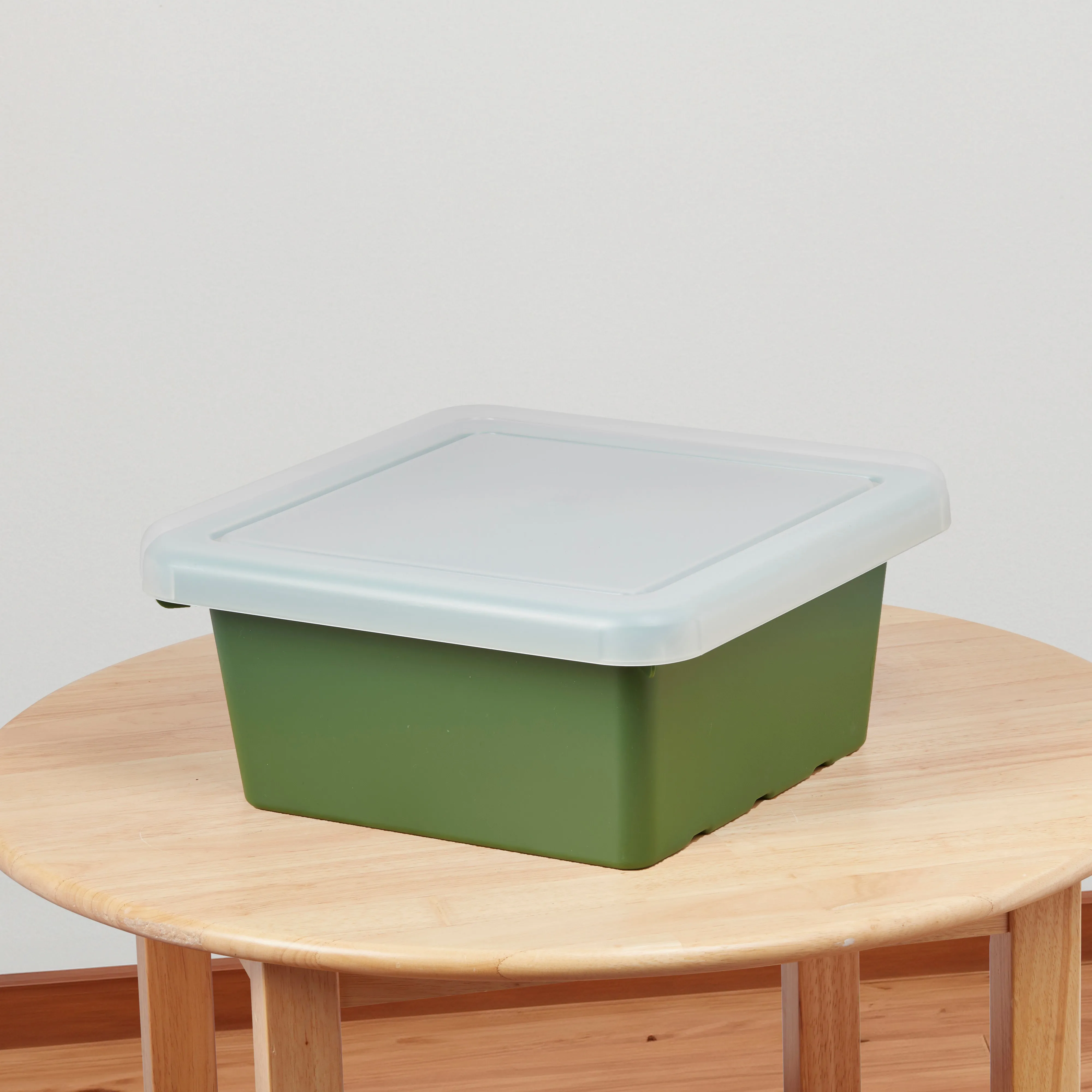 Square Bin with Lid, Storage Containers, 2-Pack