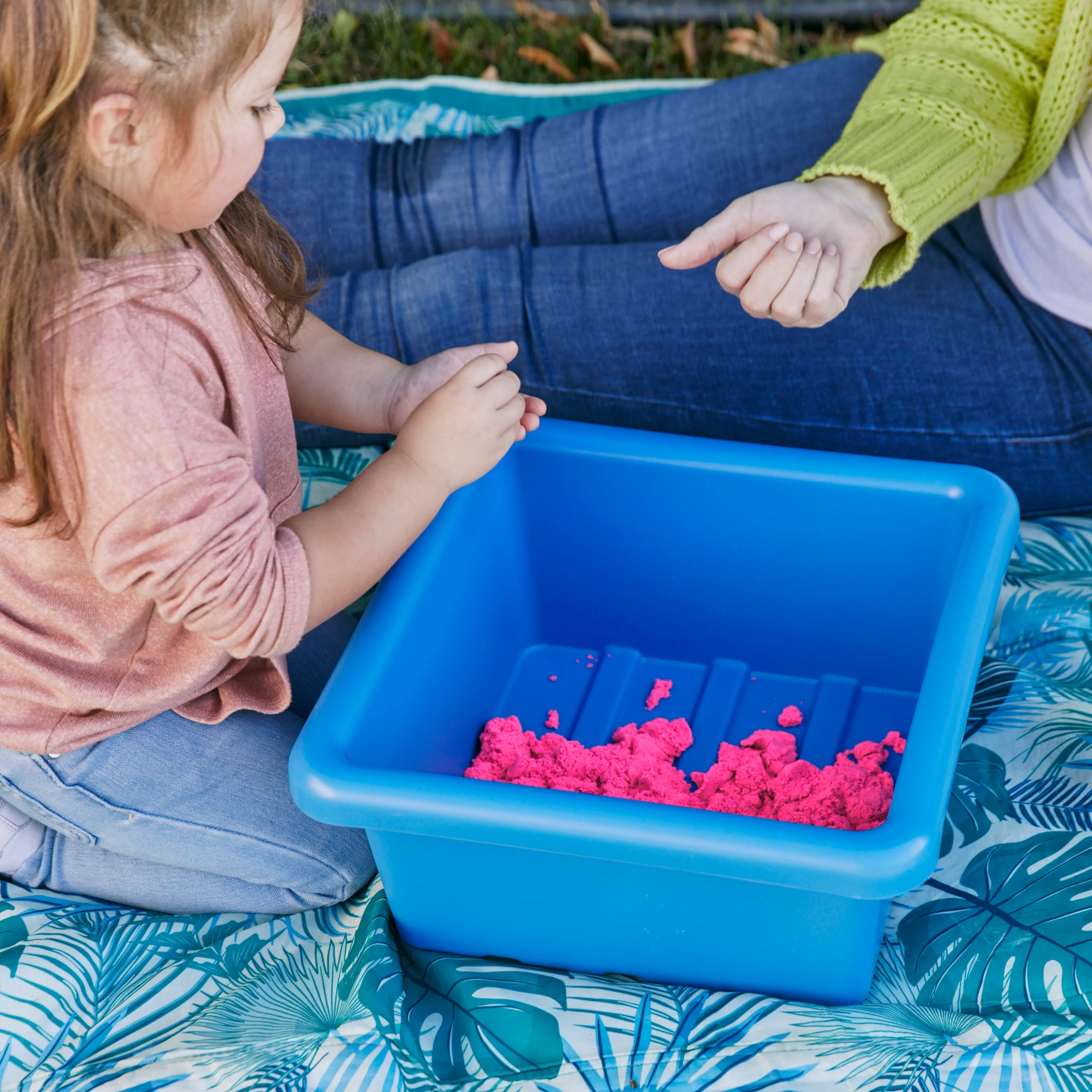 Square Bin with Lid, Storage Containers, 2-Pack