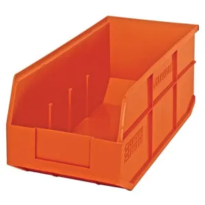 Stackable Shelf Bins 8-1/4"W x 18"L x 7"H (6 Pack)