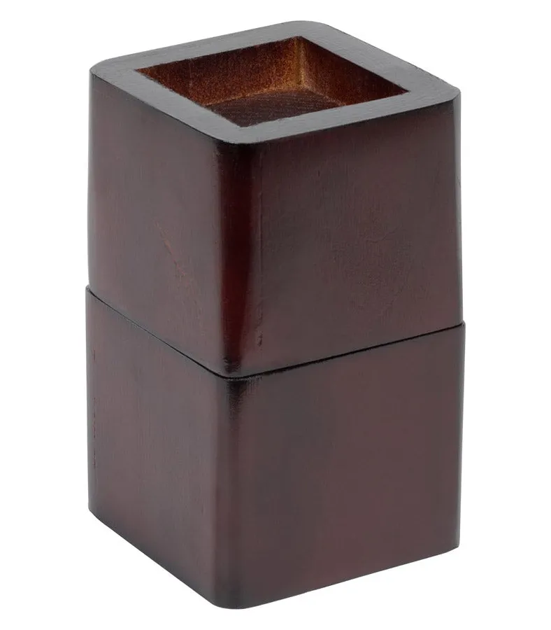 Stacking Wood Bed Risers - Espresso