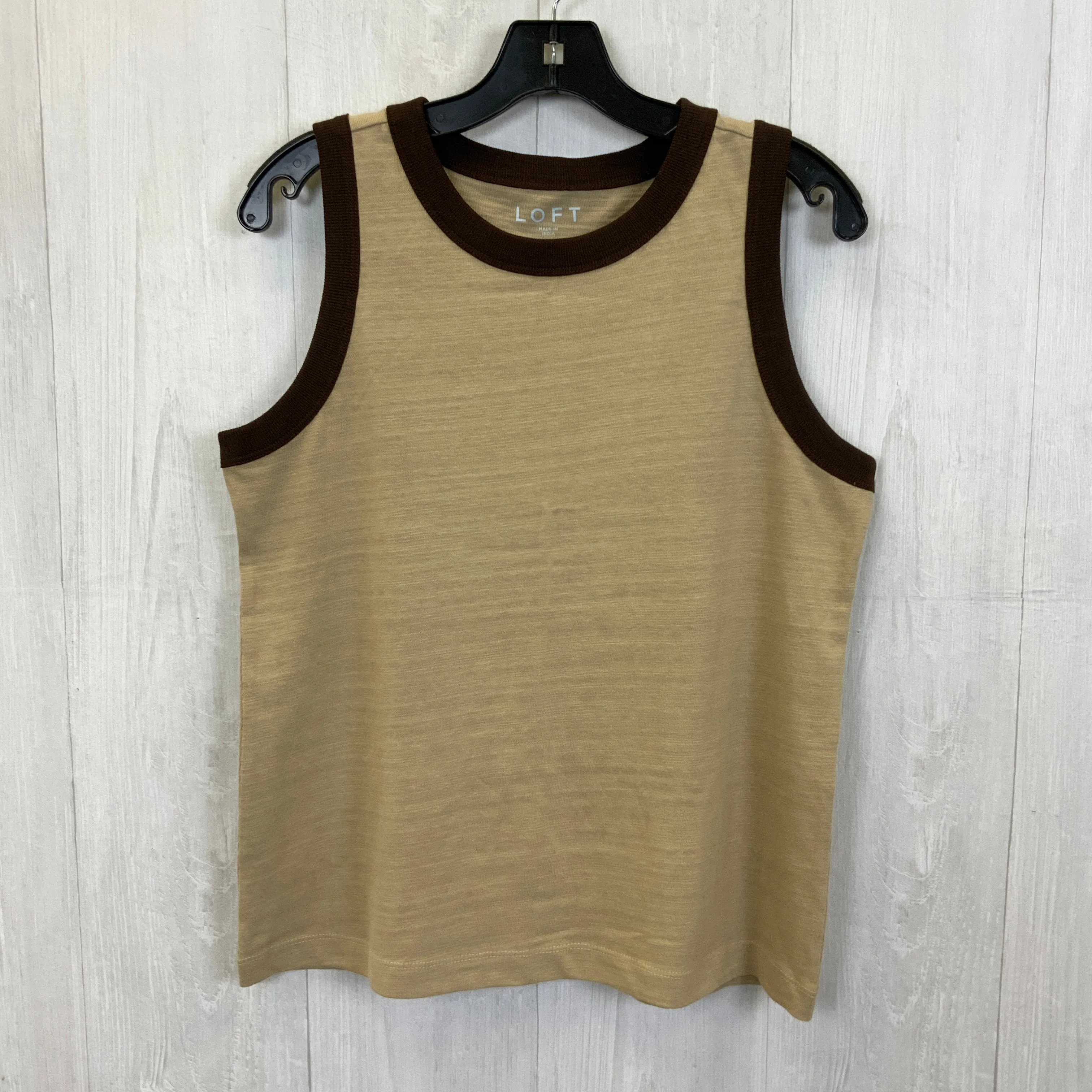 Tank Top By Loft In Brown, Size:M