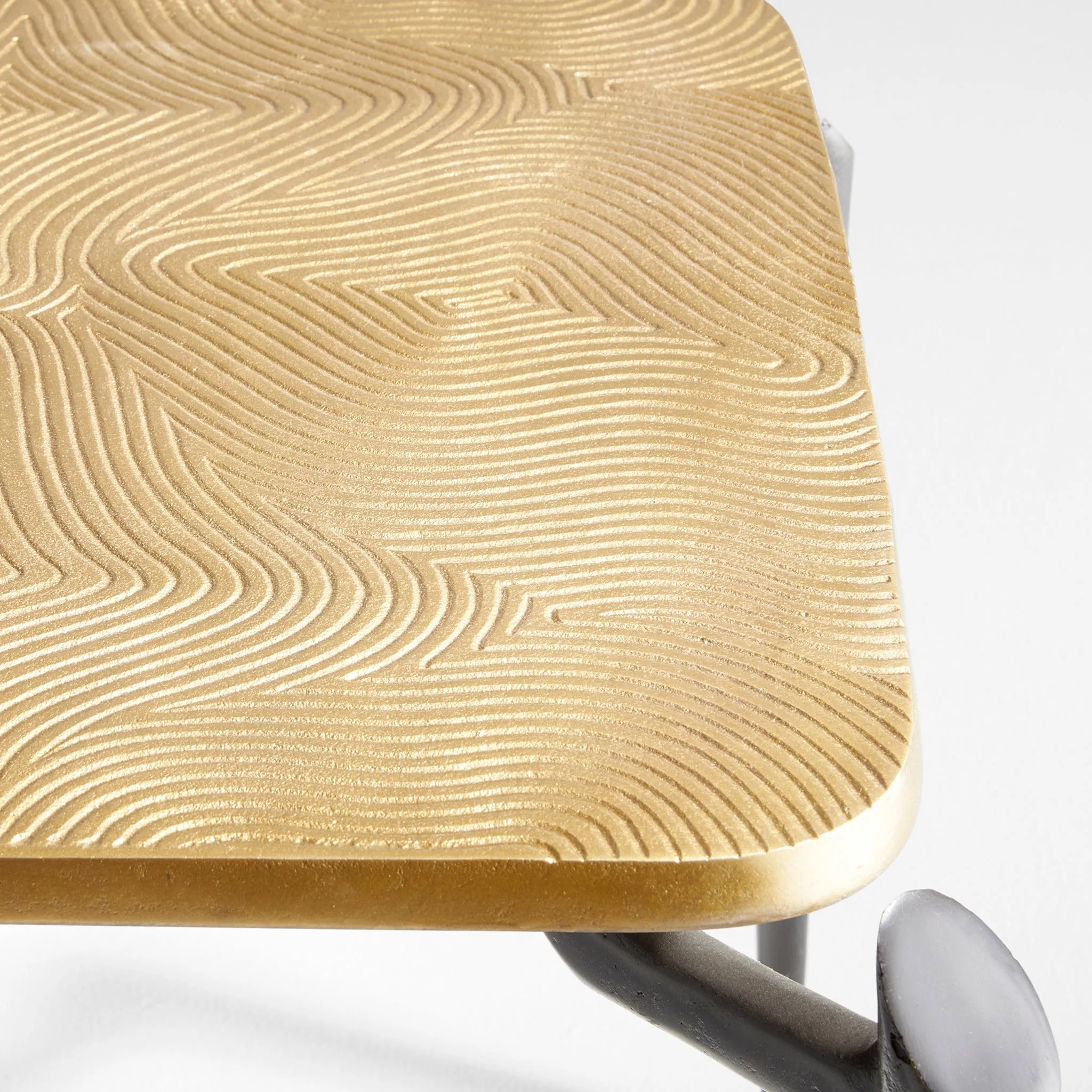 Tarsal Side Table|Blk|Gld by Cyan
