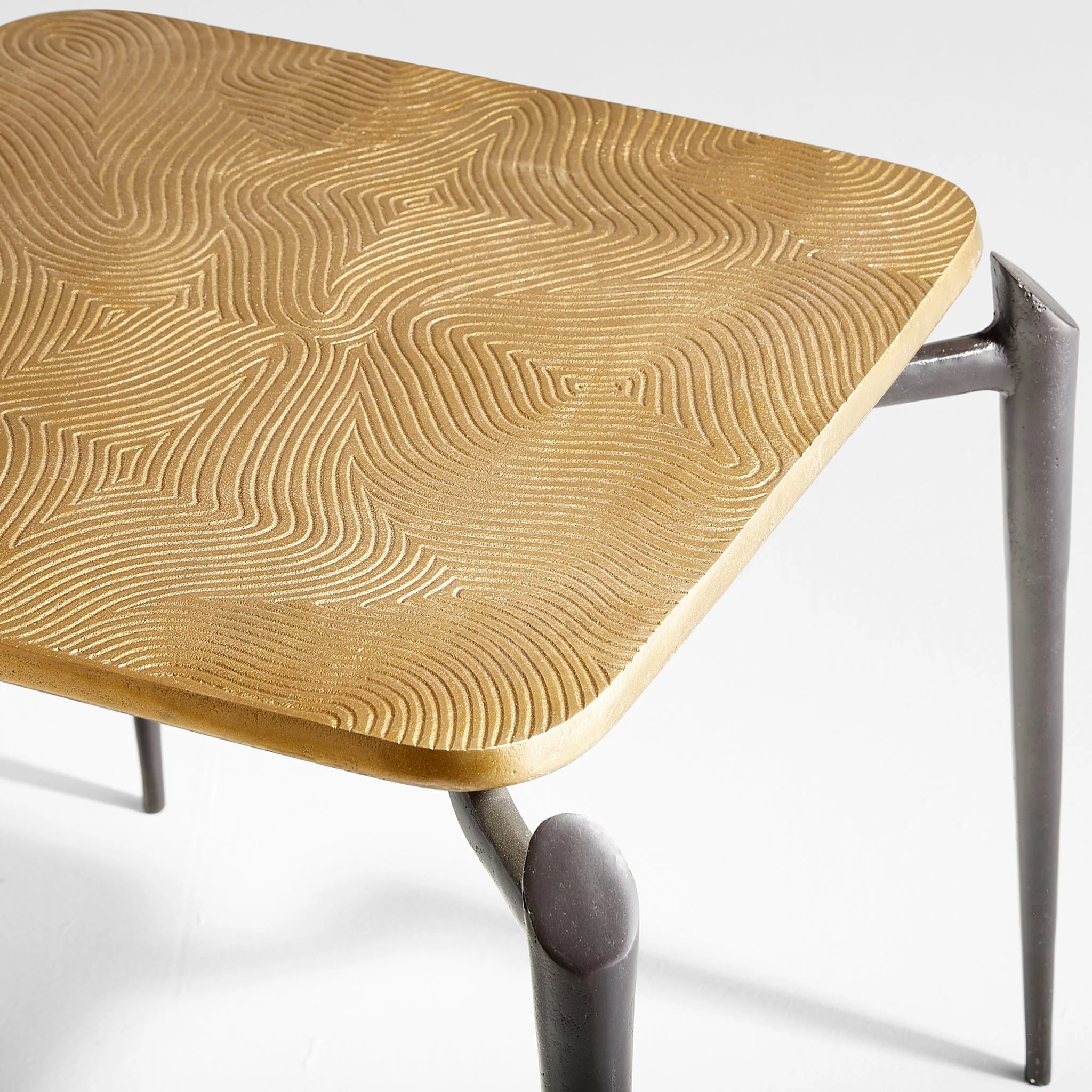 Tarsal Side Table|Blk|Gld by Cyan