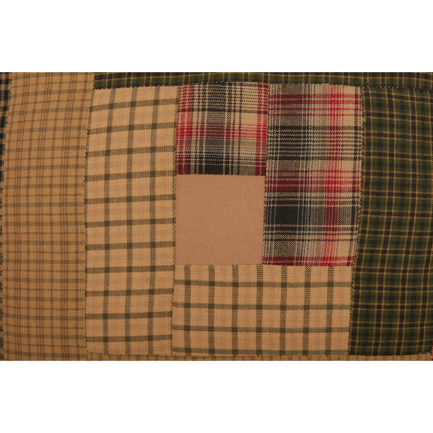 Tea Cabin Patch Pillow 12x12
