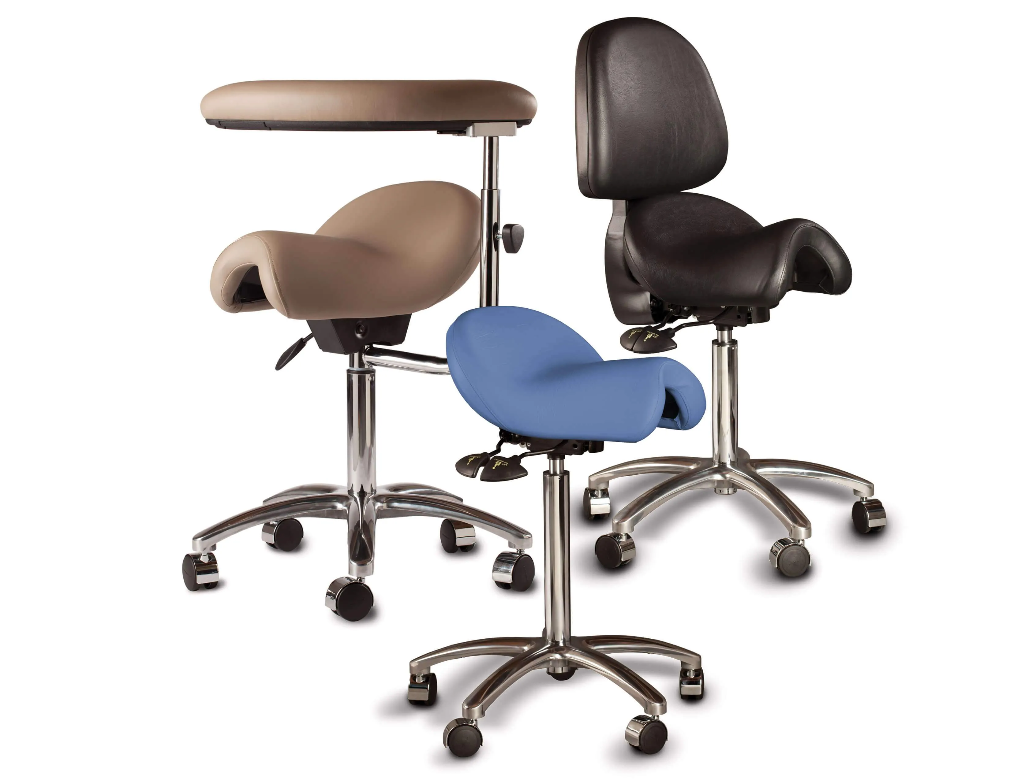 The Bambach – The Original Ergonomic Saddle Chair with Backrest