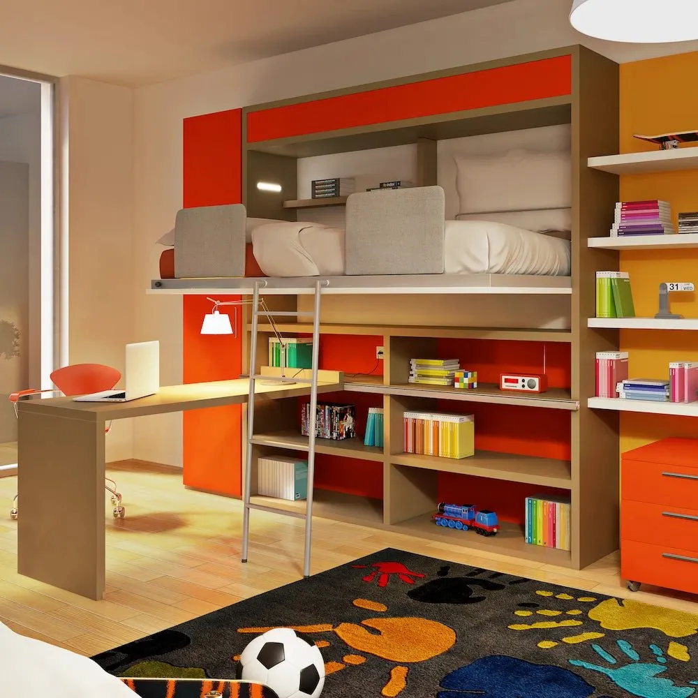 Tuckin - Loft Bed with Desk for Kids