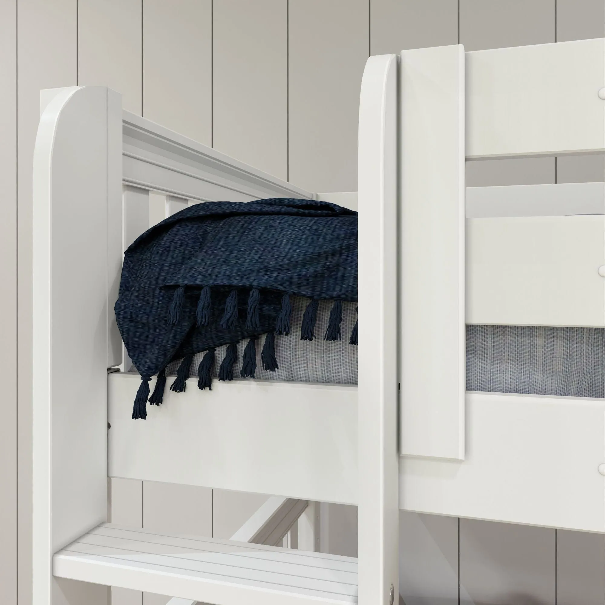 Twin Medium Corner Loft Bunk with Ladders