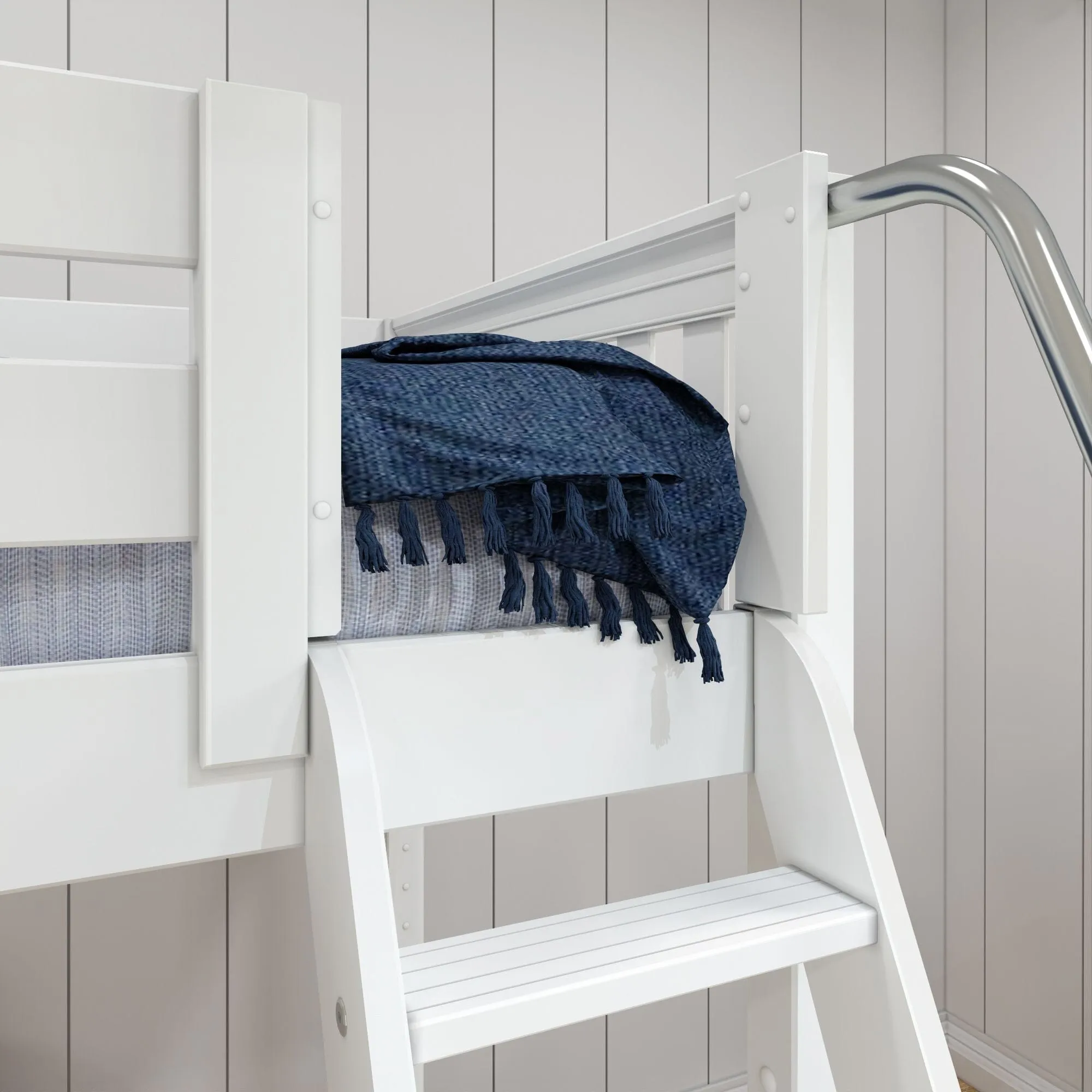 Twin Medium Corner Loft Bunk with Ladders