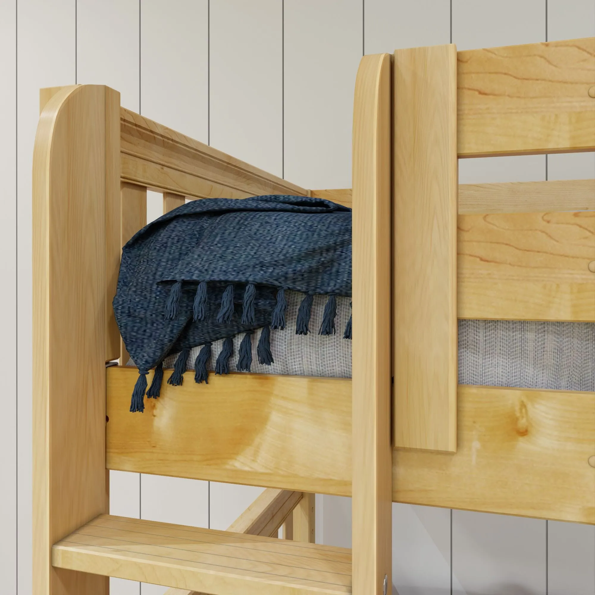 Twin Medium Corner Loft Bunk with Ladders