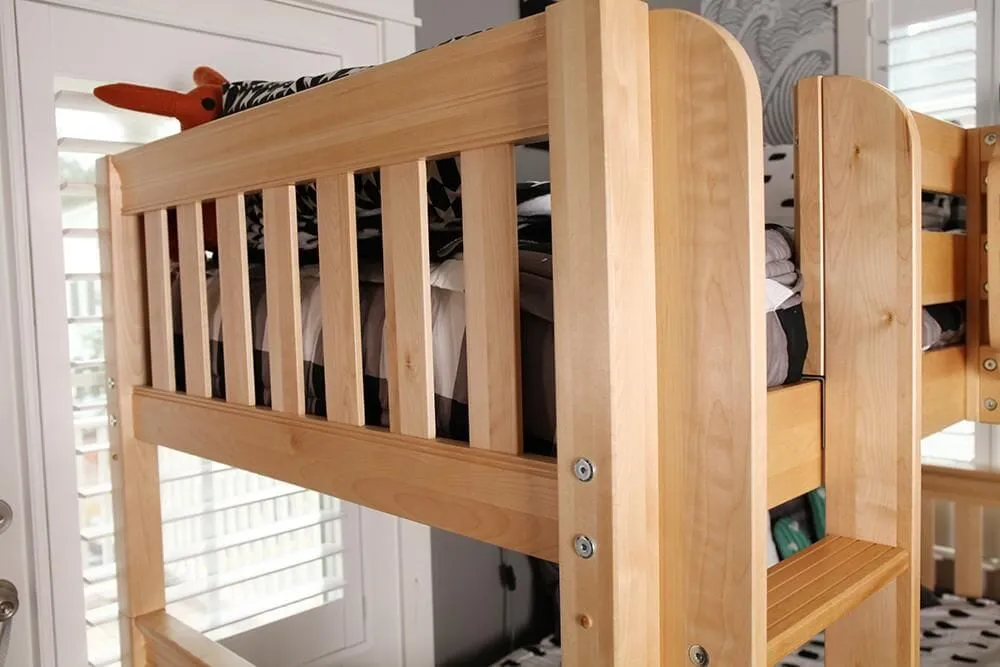 Twin Medium Corner Loft Bunk with Ladders