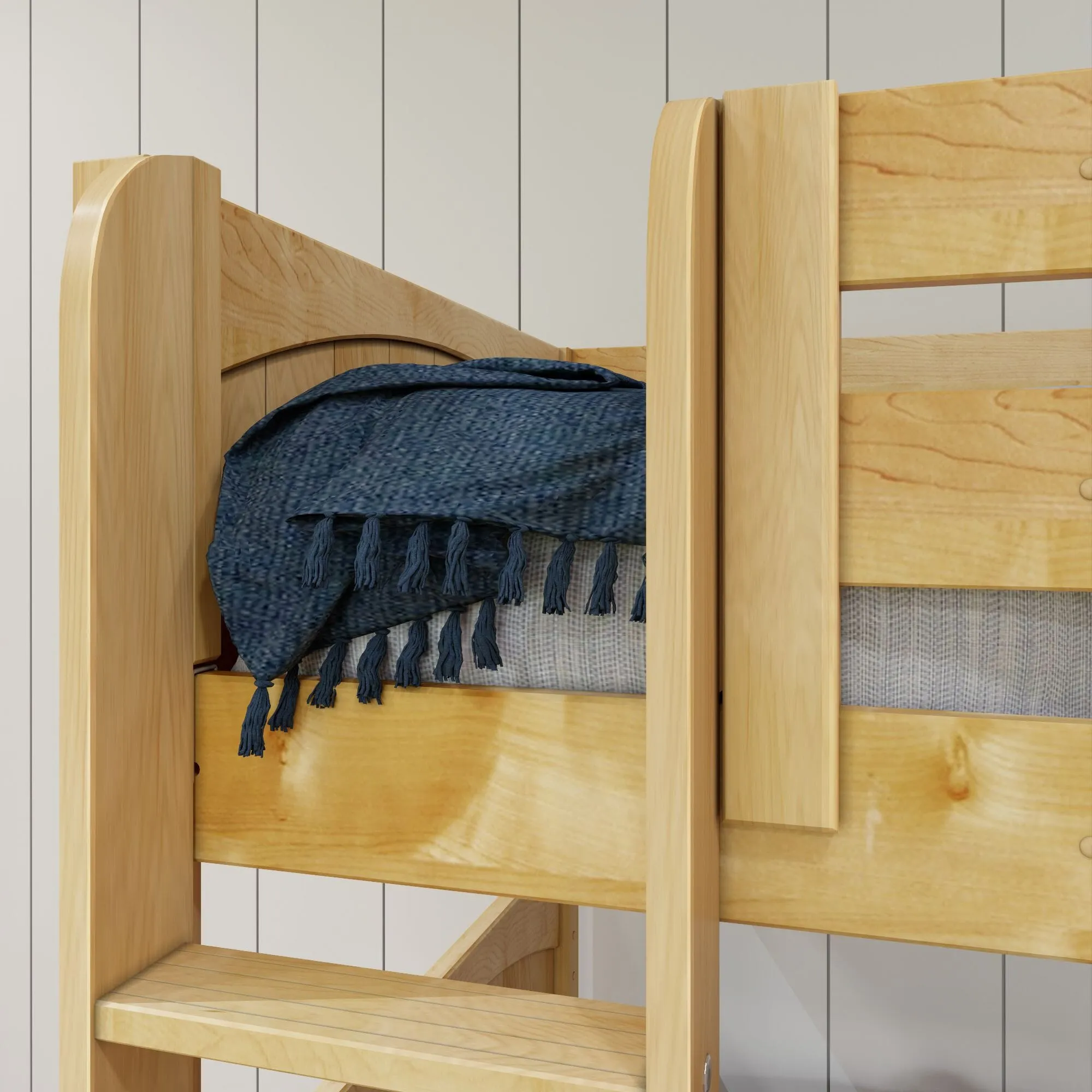 Twin Medium Corner Loft Bunk with Ladders