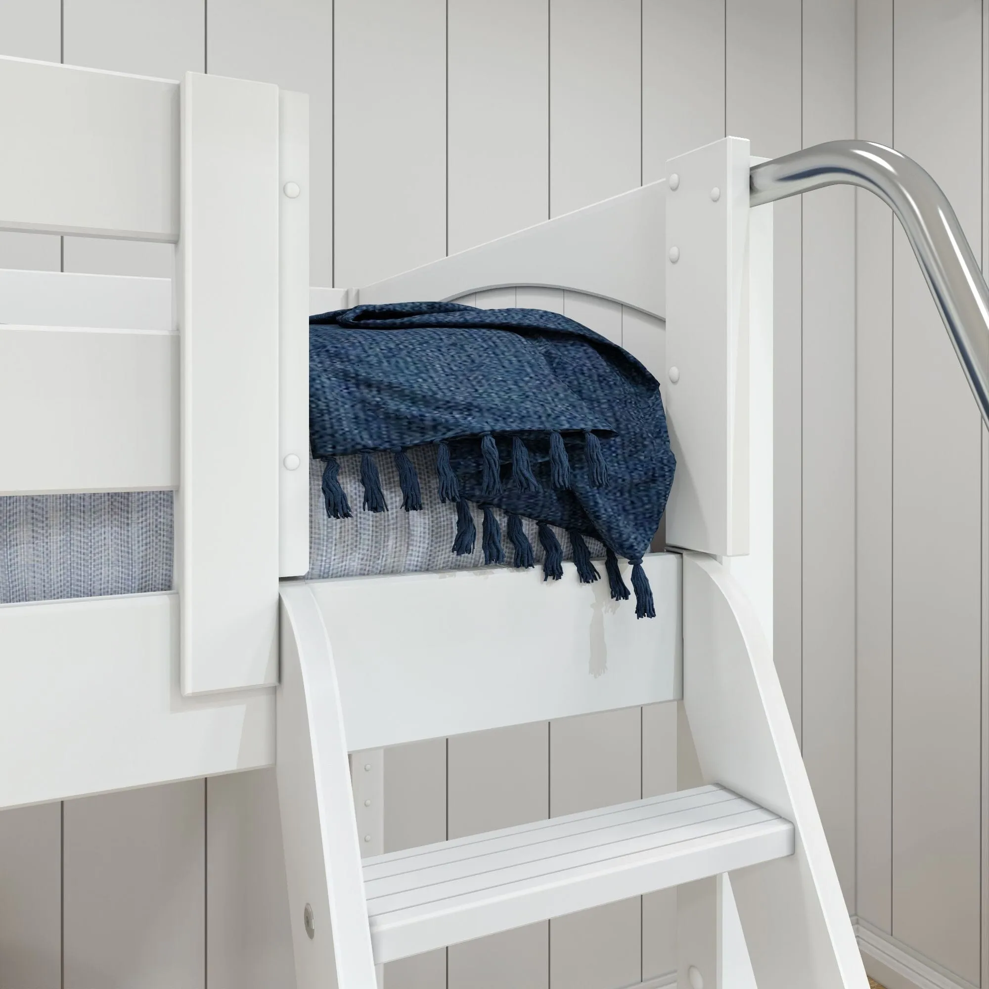 Twin Medium Corner Loft Bunk with Ladders