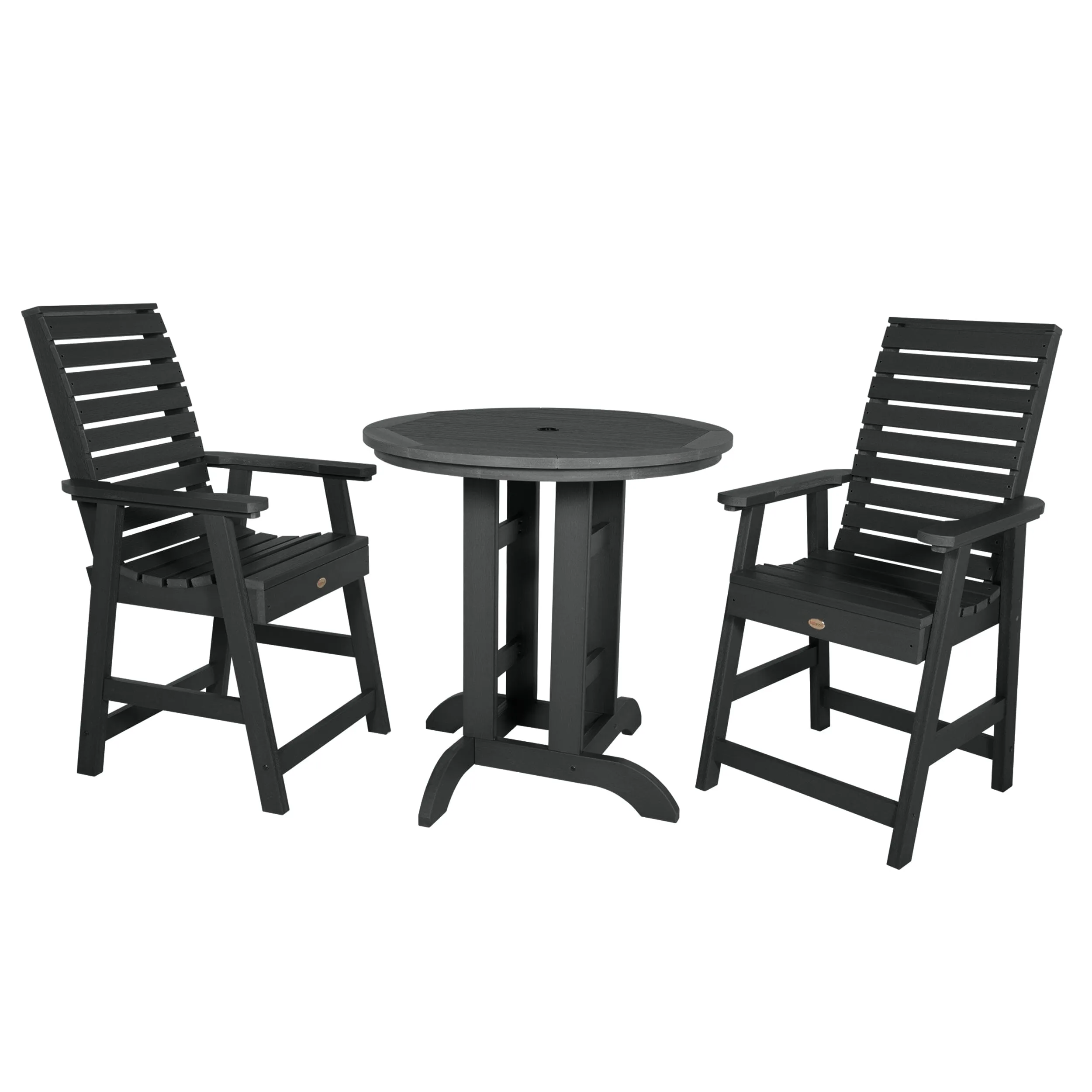 Weatherly 3pc 36in Round Dining Set - Counter Height