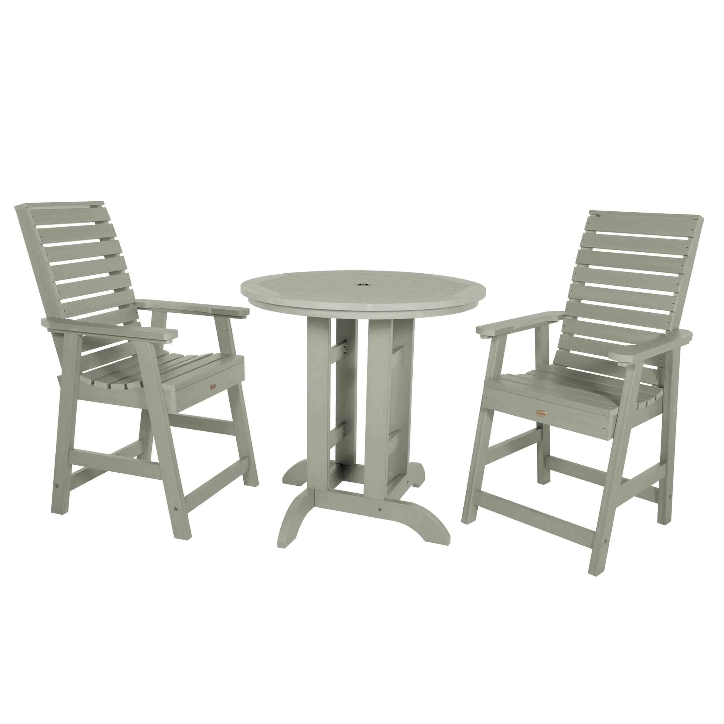 Weatherly 3pc 36in Round Dining Set - Counter Height