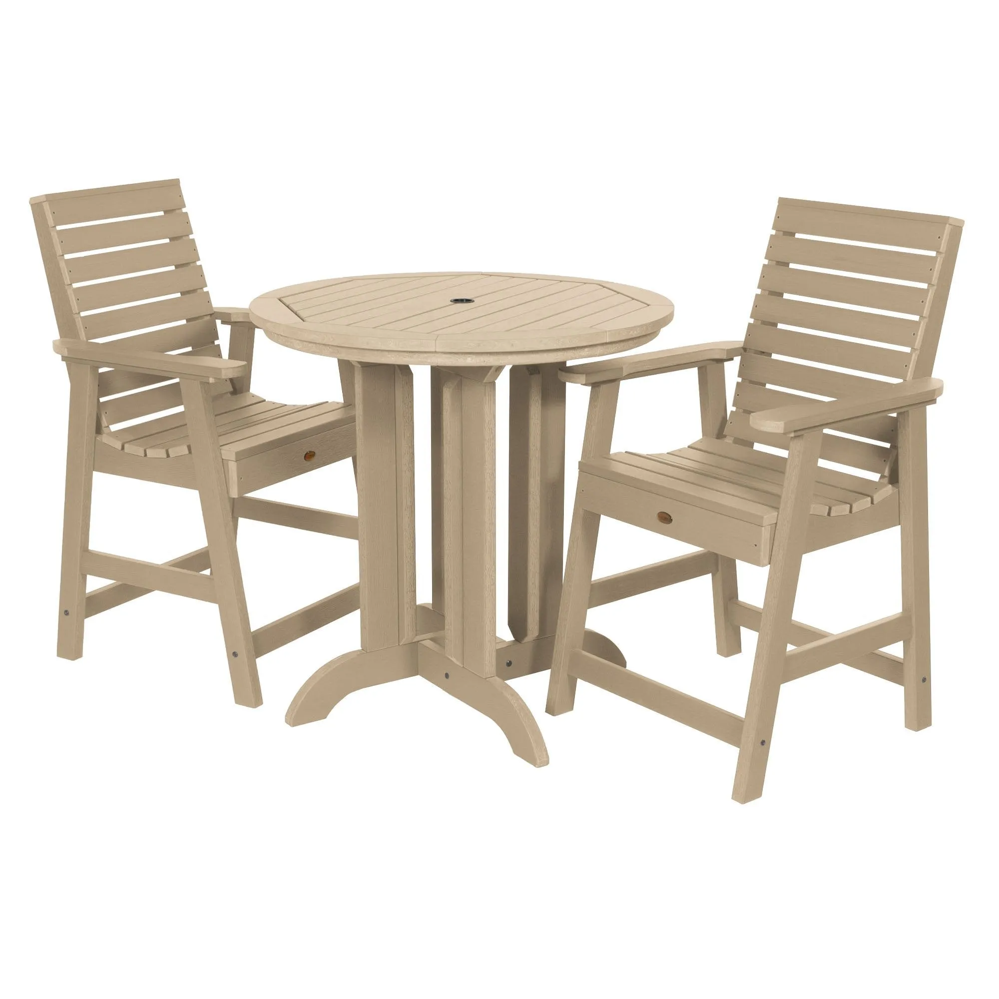 Weatherly 3pc 36in Round Dining Set - Counter Height