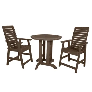 Weatherly 3pc 36in Round Dining Set - Counter Height