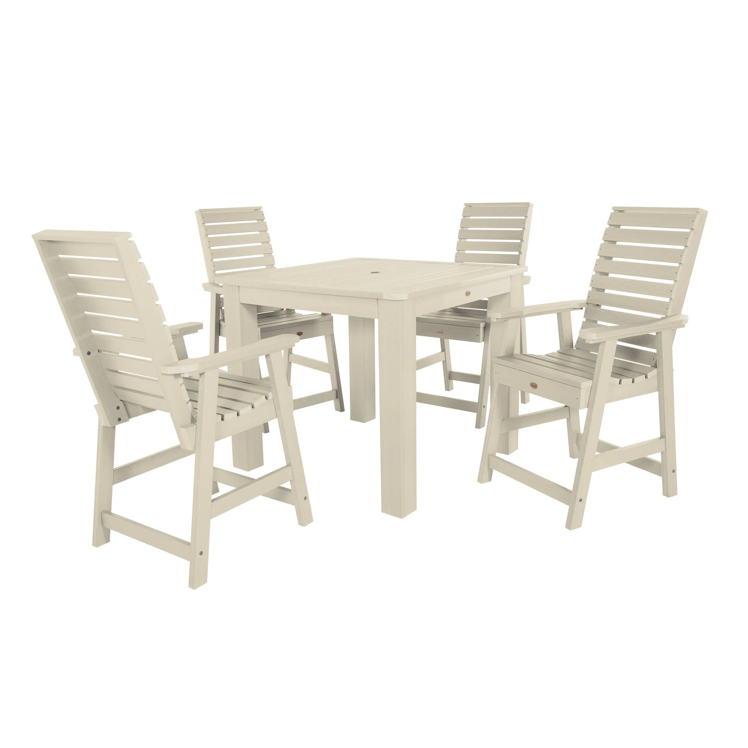 Weatherly 5pc Square Dining Set 42in x 42in- Counter Height
