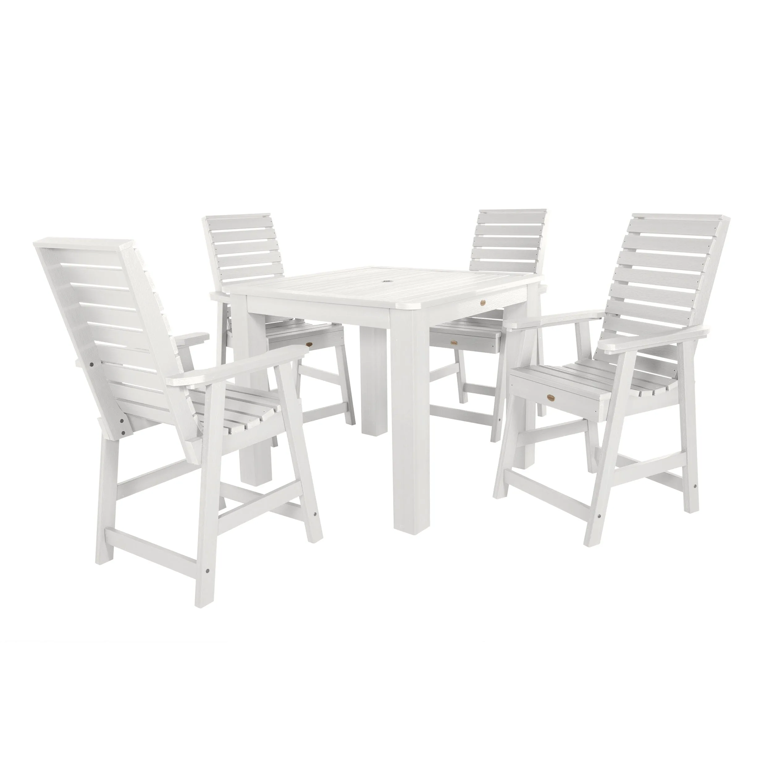 Weatherly 5pc Square Dining Set 42in x 42in- Counter Height