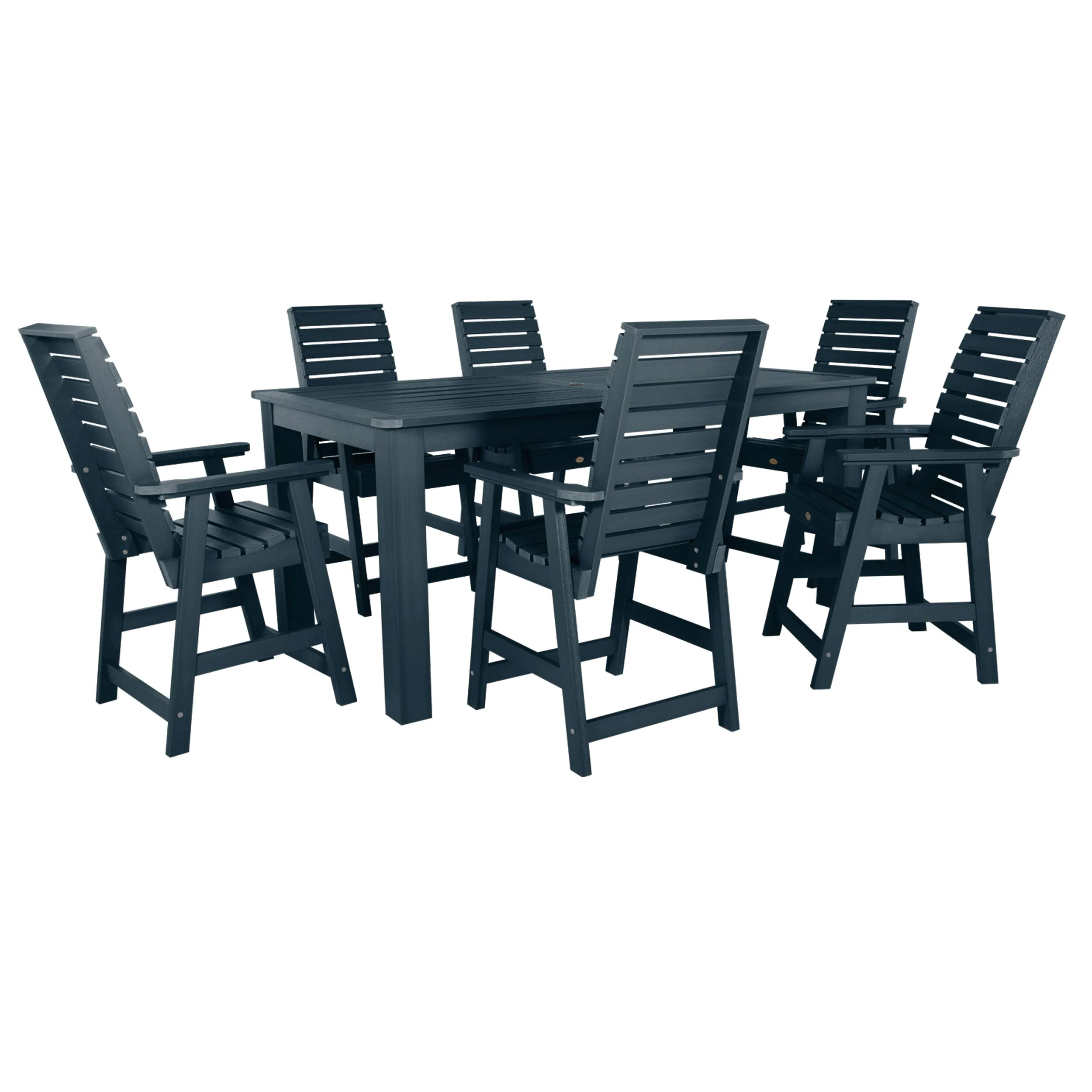 Weatherly 7pc Counter height Dining Set (42” x 84”)