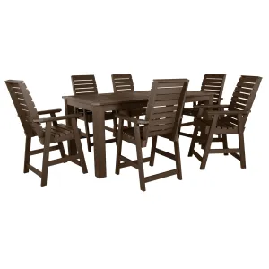 Weatherly 7pc Counter height Dining Set (42” x 84”)