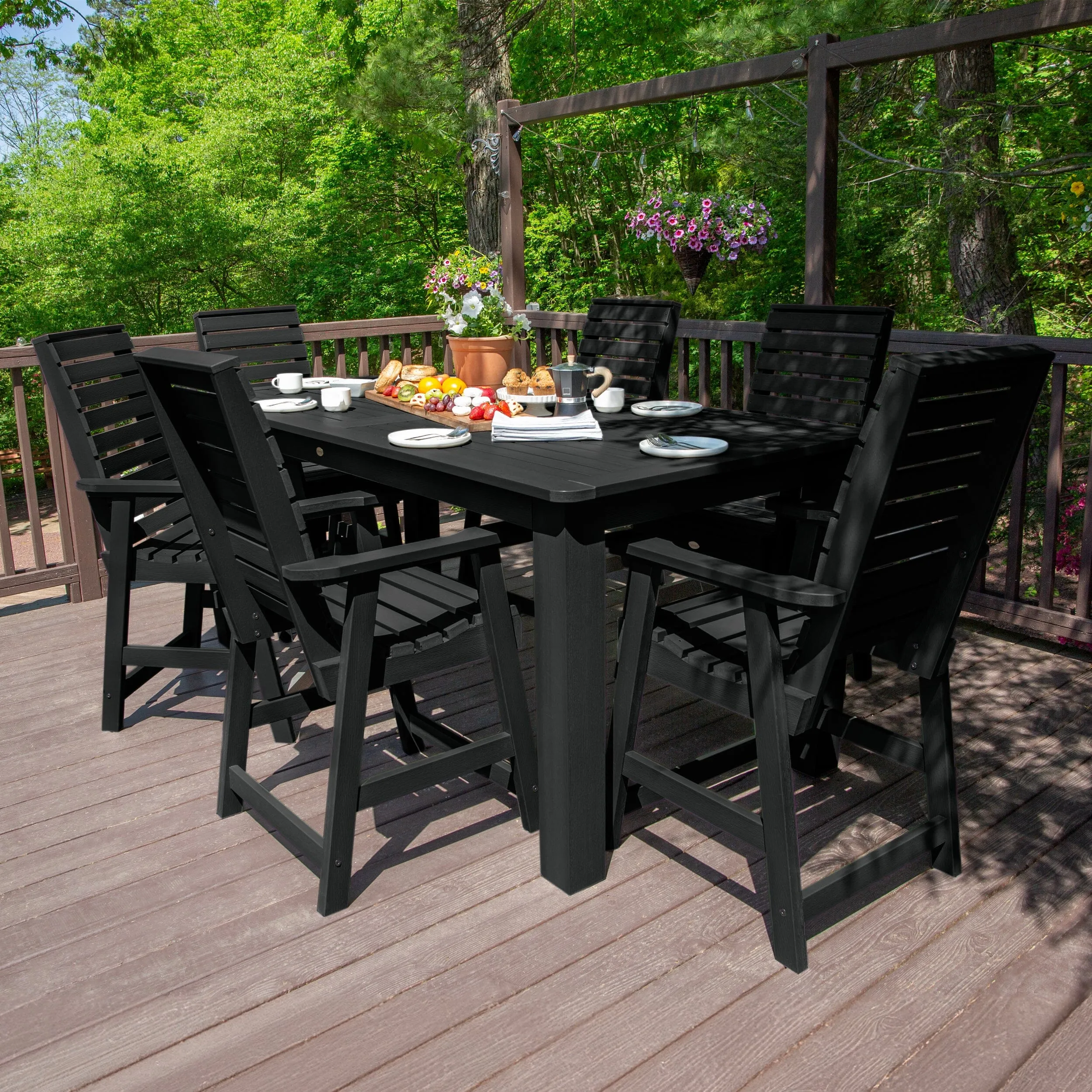 Weatherly 7pc Counter height Dining Set (42” x 84”)