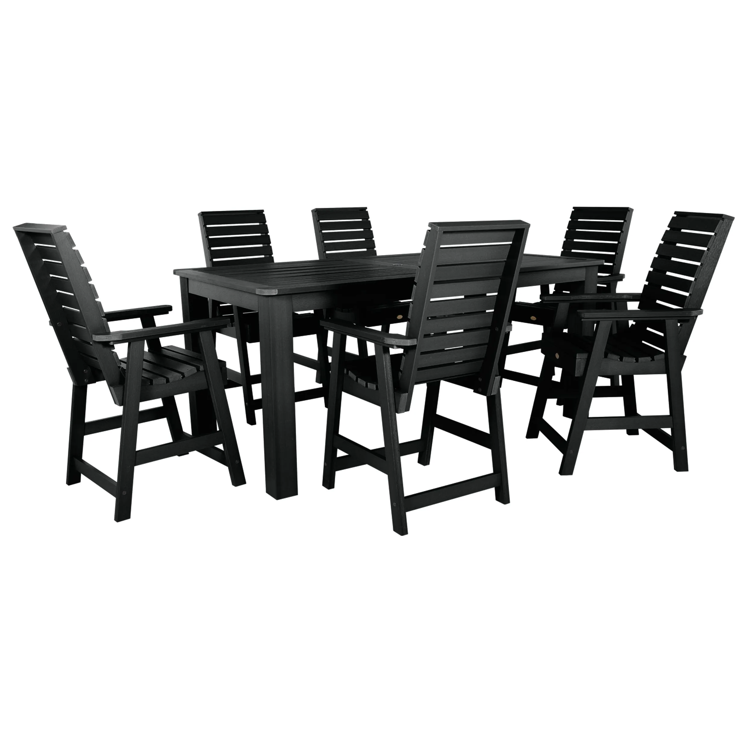 Weatherly 7pc Counter height Dining Set (42” x 84”)