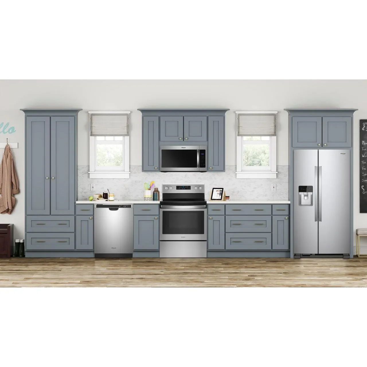 Whirlpool 33-inch, 21.4 cu. ft. Side-by-Side Freestanding Refrigerator with Exterior Ice and Water Dispenser with EveryDrop™ Water Filtration WRS331SDHM