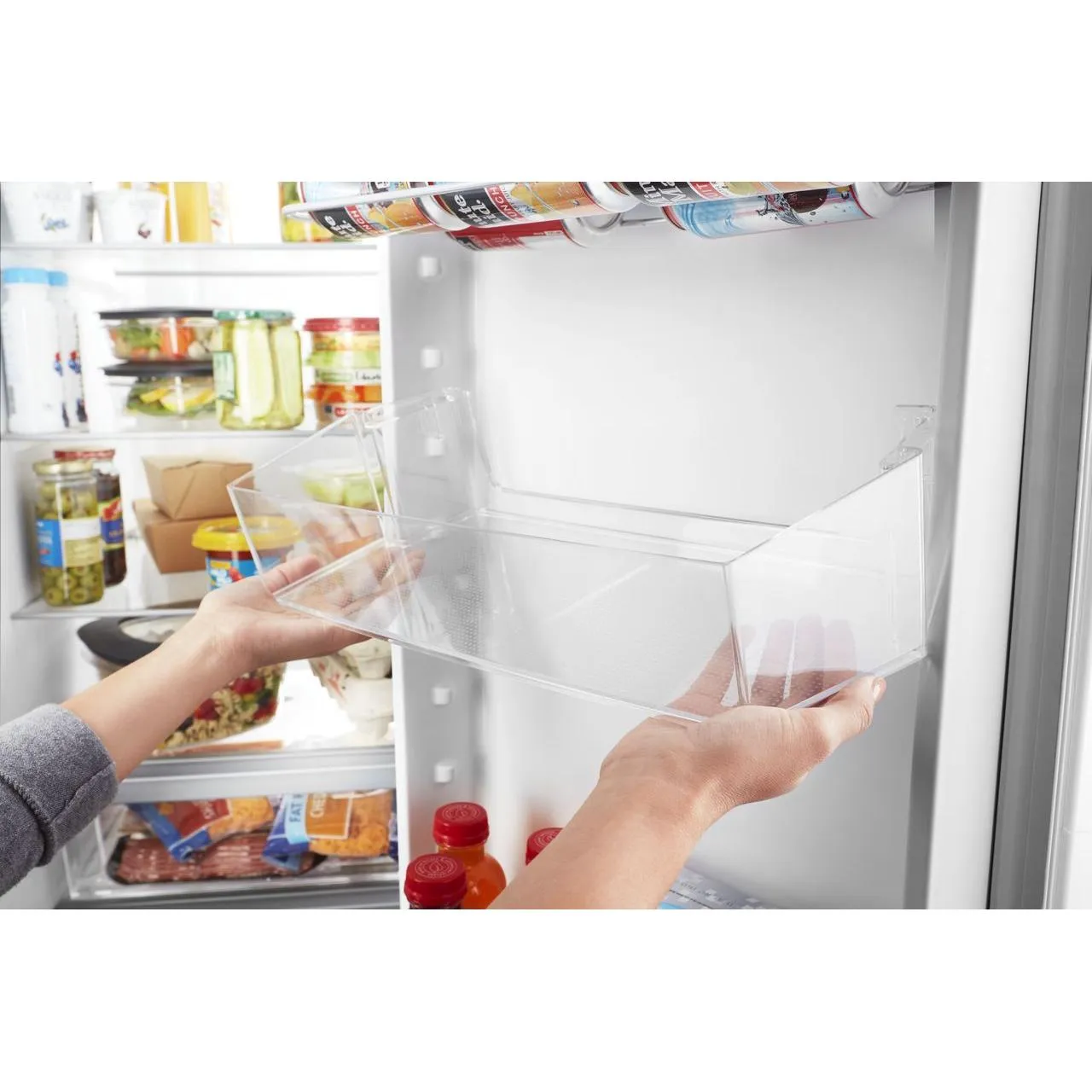 Whirlpool 33-inch, 21.4 cu. ft. Side-by-Side Freestanding Refrigerator with Exterior Ice and Water Dispenser with EveryDrop™ Water Filtration WRS331SDHM