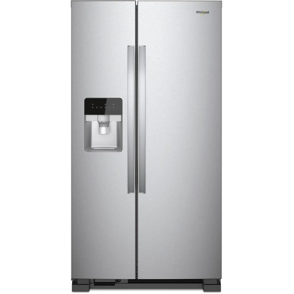 Whirlpool 33-inch, 21.4 cu. ft. Side-by-Side Freestanding Refrigerator with Exterior Ice and Water Dispenser with EveryDrop™ Water Filtration WRS331SDHM