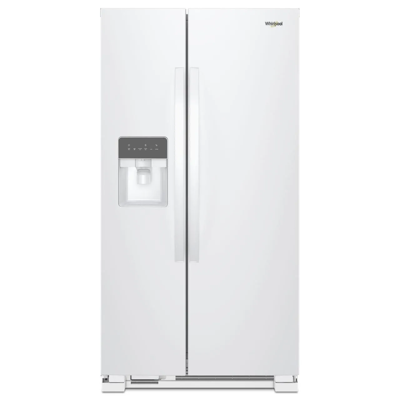Whirlpool 33-inch, 21.4 cu. ft. Side-by-Side Freestanding Refrigerator with Exterior Ice and Water Dispenser with EveryDrop™ Water Filtration WRS331SDHW