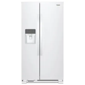Whirlpool 33-inch, 21.4 cu. ft. Side-by-Side Freestanding Refrigerator with Exterior Ice and Water Dispenser with EveryDrop™ Water Filtration WRS331SDHW